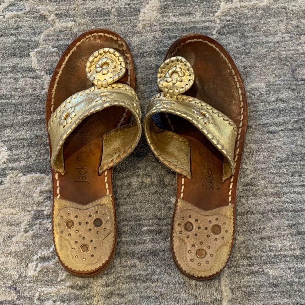 Jack Rogers Sandals - Gold